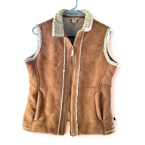 WOOLRICH women’s vest, faux shearling, size medium